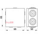Монтажная коробка 85х85х50, IP55. e.db.pro.85.85.50u Enext p016102