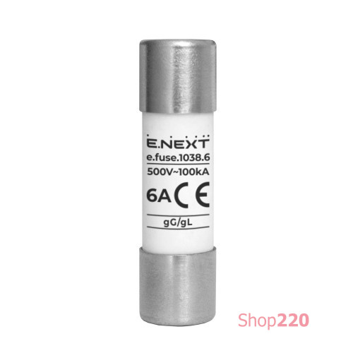 Предохранитель 6А, 10х38, e.fuse.1038.6 Enext i0610013