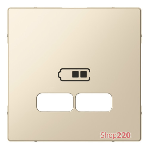 Накладка USB розетки, бежевый, Merten MTN4367-0344