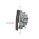Выключатель тройной, коричневый, SIMON54