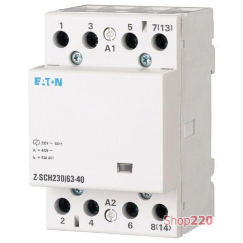 Контактор 63А 380В, 4НО, Z-SCH230/63-40 Eaton (Moeller) 248856