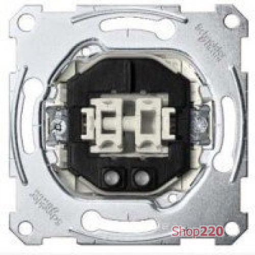Выключатель 2-клавишный с подсветкой, Merten MTN3135-0000