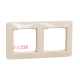 Рамка 2 поста, бежевый, Sedna Design SDD312802