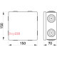 Монтажная коробка 150х150х70, IP55. e.db.pro.150.150.70u Enext p016104