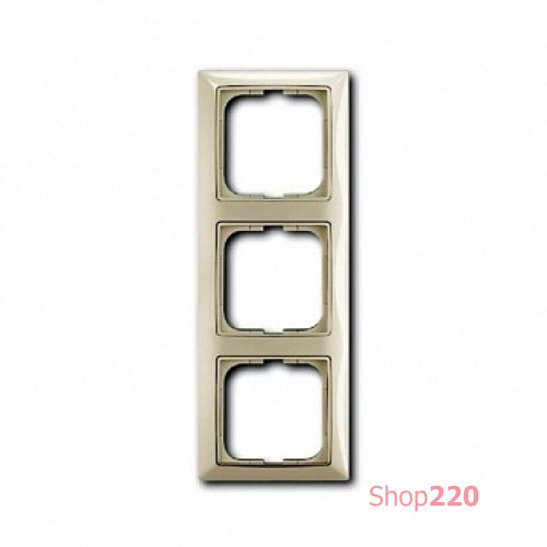 Рамка 3 поста, белый шале, ABB 2513-96-507 Basic 55