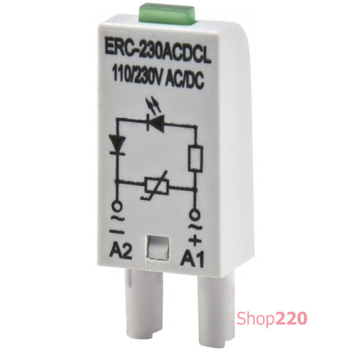 Дополнительный модуль защиты/индикации ERC-230ACDCL (Uc= 110...230V AC/DC) ETI 2473042