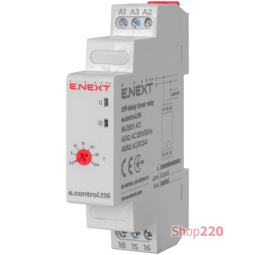 Реле временного включения, 8А, e.control.t16 Enext i0310028