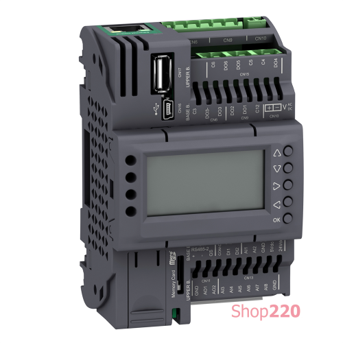 Контроллер M172P с дисплеем, 18 входов/выходов, Ethernet, 2 RS485 TM172PDG18R