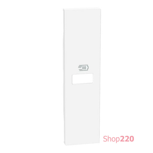 Лицевая панель USB зарядки 1 модуль. белый. Bticino Living Now. KW11C
