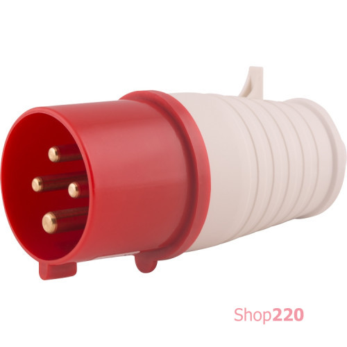 Силовая вилка 32А, 380В, 4 полюса, переносная, e.plug.pro.4.32
