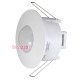 Датчик движения потолочный встраиваемый, 360°, IP20, e.sensor.pir.42.white