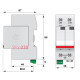 Ограничитель перенапряжения ETITEC V T2 255/20 (2+0) ETI 2442953