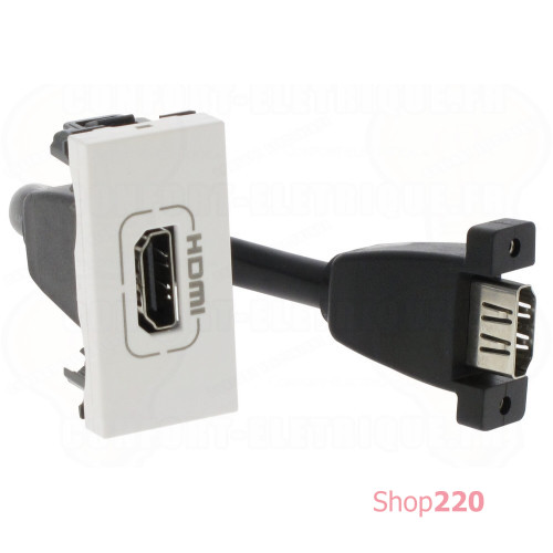 Розетка HDMI тип А, белый, 1 мод., 78778 Legrand Mosaic
