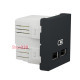 Розетка USB для зарядки, двойная, антрацит, 2 модуля, Unica New Schneider NU341854