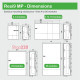 Щит 24 модуля навесной, черная дверца, Resi9 MP MIP12212S Schneider Electric