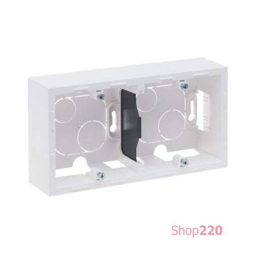 Коробка накладного монтажа 2 поста, белый, Suno Legrand 721195