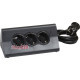 Удлинитель с держателем планшета на 3 розетки и USB, черный, 694811 Legrand