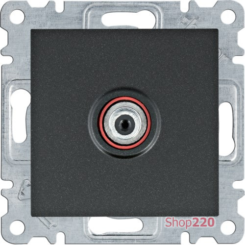 Розетка для спутникового ТВ, черный, Lumina WL3233 Hager