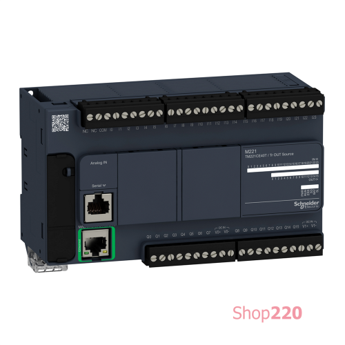 ПЛК M221 40 входов/выходов транз., 1 RS485, 1 Ethernet TM221CE40T