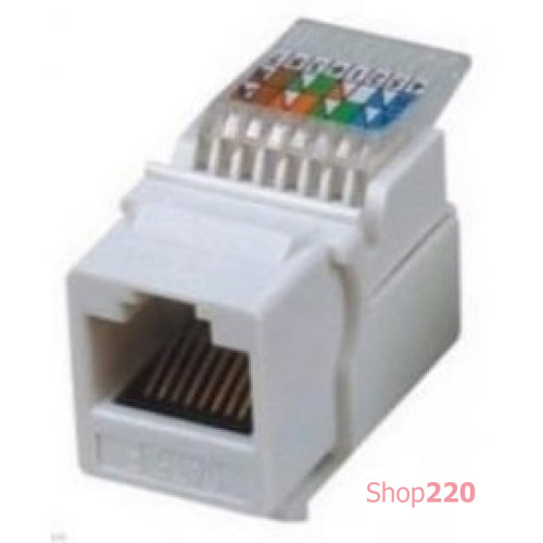Модуль KeyStone RJ-45 UTP, кат.5е, SLIM, Hager Lumina WL9002