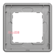 Рамка 1 пост, белое стекло, Sedna Design SDD360801