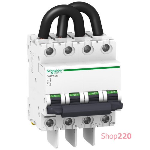 Автоматический выключатель постоянного тока 20А, 800В, 2 полюса, C60PV-DC Schneider Electric Schneider Electric A9N61652