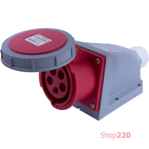 Силовая розетка стационарная 5п., 400В, 16А, IP67, e.socket.115.16.67 Enext i082009