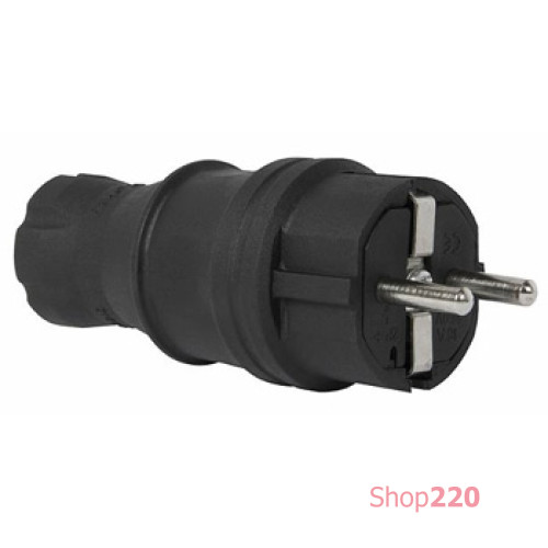 Вилка каучуковая 16А e.plug.rubber.028.16 Enext s9100023