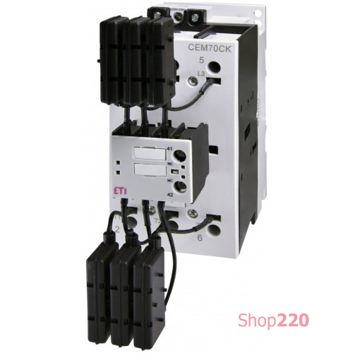 Контактор для конденсаторной батареи CEM CK 70.01N (70 кВАр, 400-440V) ETI 4643825