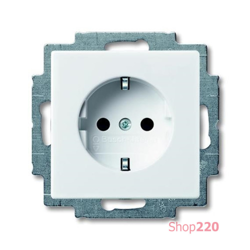 Розетка электрическая с заземлением, белый, ABB 20 EUC-94-507 Basic 55