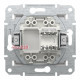 Розетка комп'ютерна RJ45, білий, Schneider Asfora