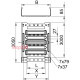 Лоток перфорированный 85х100х3050 мм, MKSM (1мм), FS (18-22 мкм) 6059080