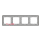 Рамка 4 поста, береза, Sedna Design SDD380804