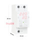 Реле напряжения с контролем тока, 32А, CV2-32 red Zubr