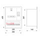 Корпус для 1ф. счетчика + 12 модулей, встраиваемый, e.mbox.stand.w.f1.12.z Enext s0100006