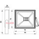 Прожектор светодиодный 10Вт, 6000К, e.LED.flood.stand.10.6000 ENEXT l0790001