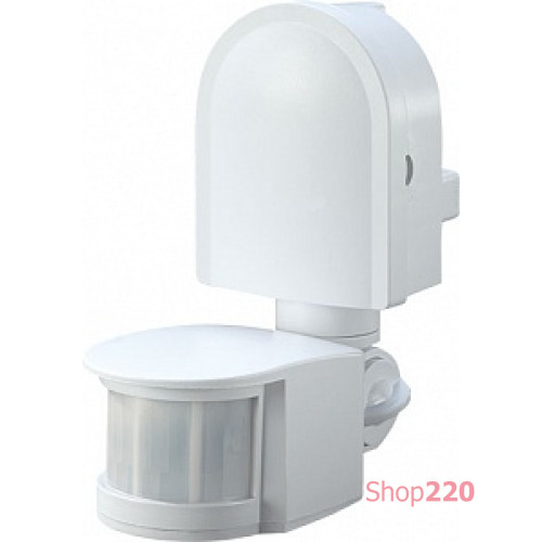 Датчик движения настенный, 180°, IP44, e.sensor.pir.10F.white