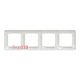 Рамка 4 поста, белый, Sedna Design SDD311804