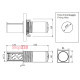 Выдвижной блок розеток 2х220В + USB тип A+C + беспроводная зарядка, черный, Versalift ASA 060.47F.00015