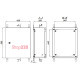 Шкаф металлический 500х400х200 мм, навесной, IP54, e.mbox.pro.p.50.40.20 IP54 Enext p0100246