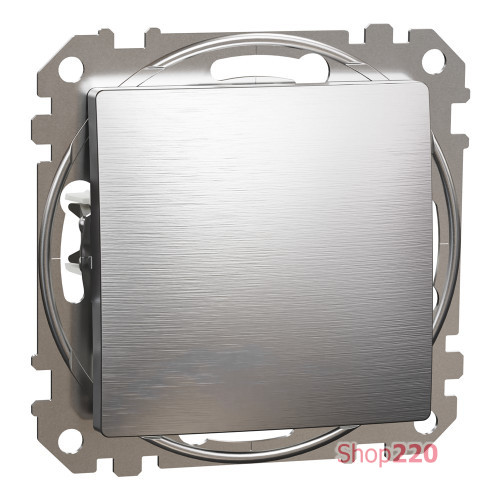 Кнопочный выключатель, матовый алюминий, Sedna Design Schneider Electric SDD170111U