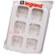 Установочный блок на 6 постов, белый, 782496 Legrand Quteo