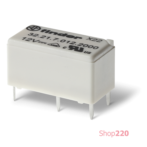 Реле; 1CO; 6A; 12В DC чк; AgSnO2; субминиатюрное; ДМ; RT III Finder 322170124000