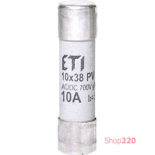 Сверхбыстрый предохранитель CH 10x38 gR 10A 700V (50kA AC) для защиты полупроводников ETI 2625021
