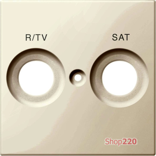 Накладка телевизионной двойной розетки TV/R+SAT, бежевый, Merten MTN299844