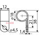 Скоба кабельная CHS 3/4R (100 шт.) A0150140008