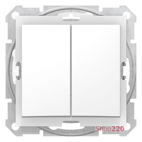 Мех. выключателя 2-кл. IP44, белый, Sedna SDN0300421 Schneider
