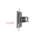 Розетка компьютерная RJ-45 двойная, алюминий, EPH4400161 Asfora Schneider