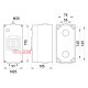 Щит на 4 модуля, влагозащищенный IP65, e.industrial.box.4 ENEXT i0600001