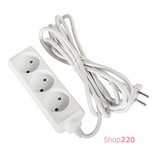 Удлинитель 3 гнезда, 5м, без заземления, baby protect, e.es.3.5.b Enext s042059